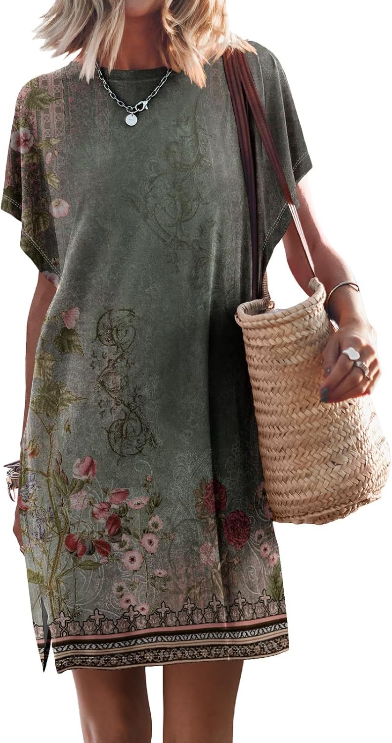 Women Summer Dress Beach Vacation Travel Outfits Casual Simple