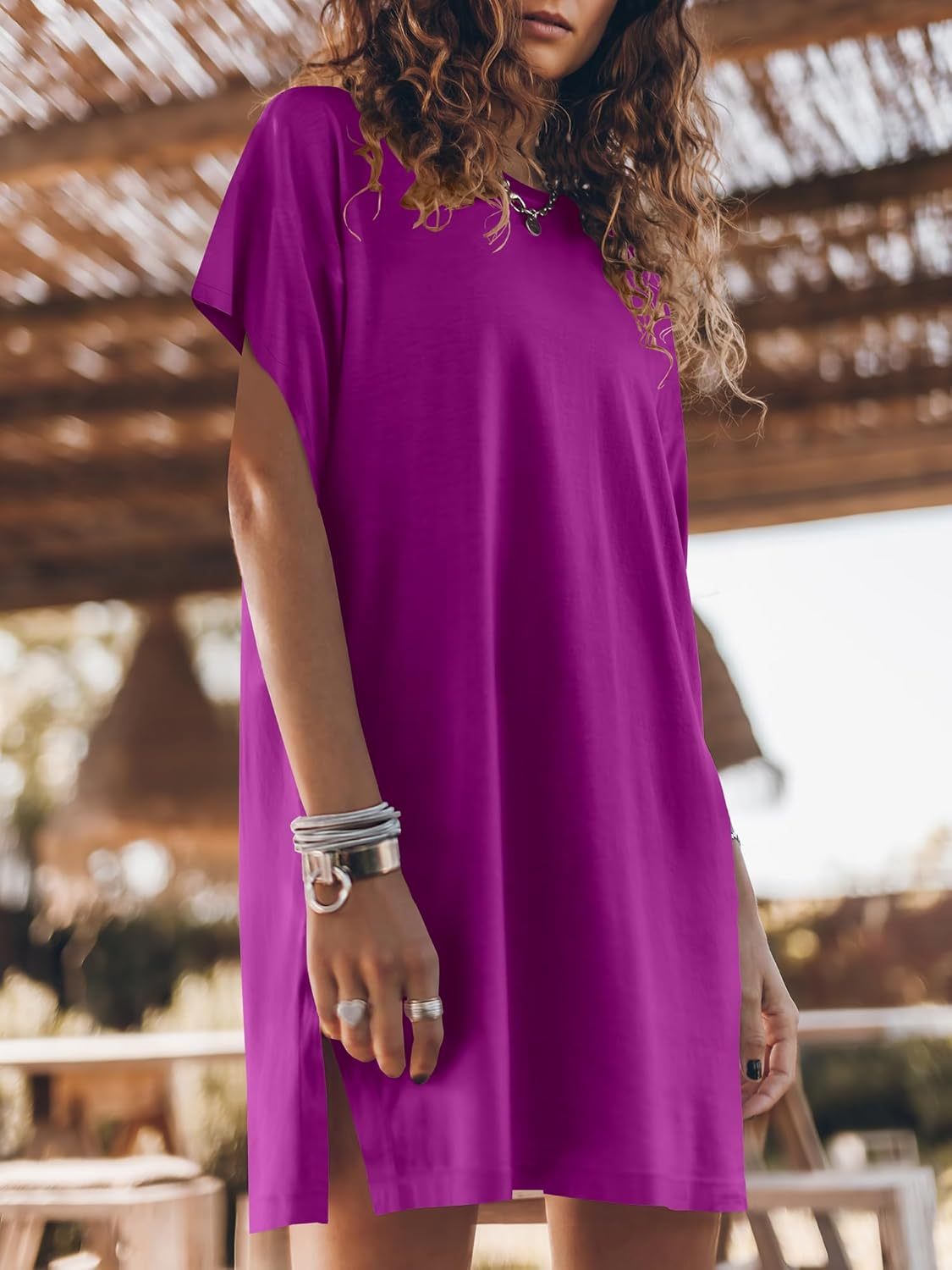 Women Summer Dress Beach Vacation Travel Outfits Casual Simple