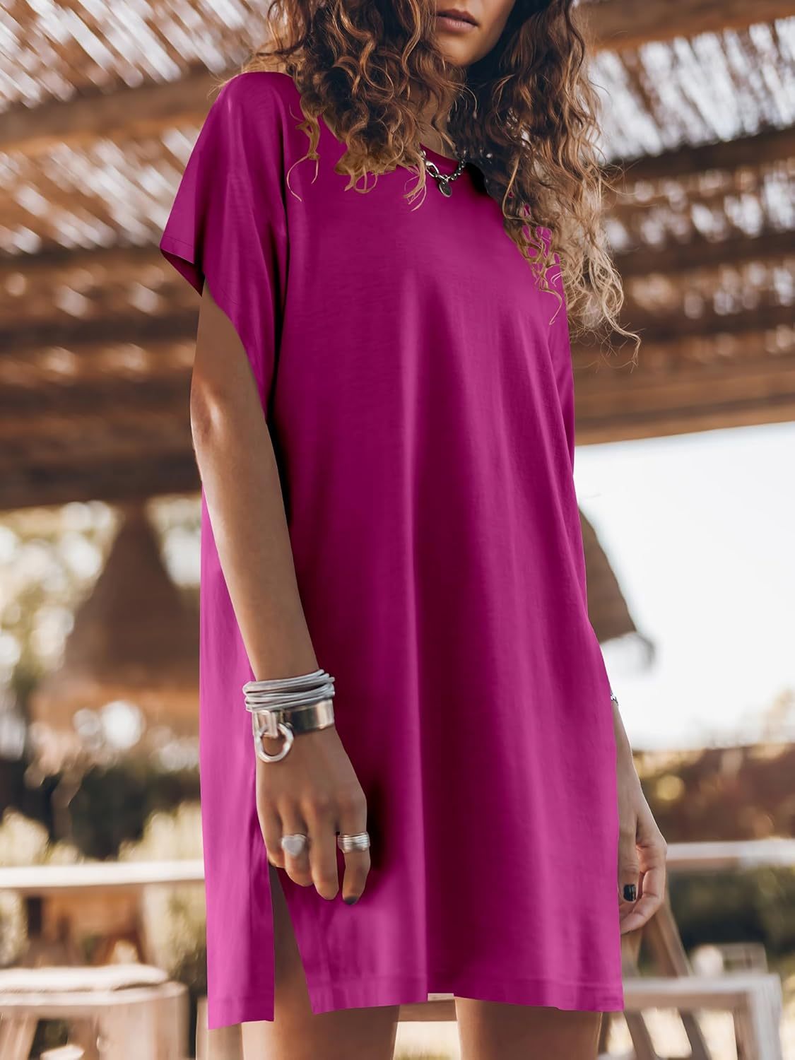 Women Summer Dress Beach Vacation Travel Outfits Casual Simple