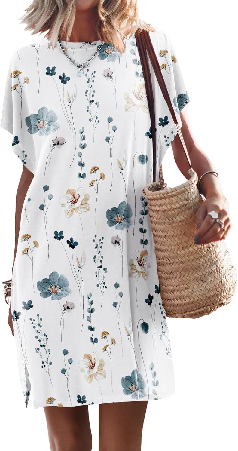 Women Summer Dress Beach Vacation Travel Outfits Casual Simple