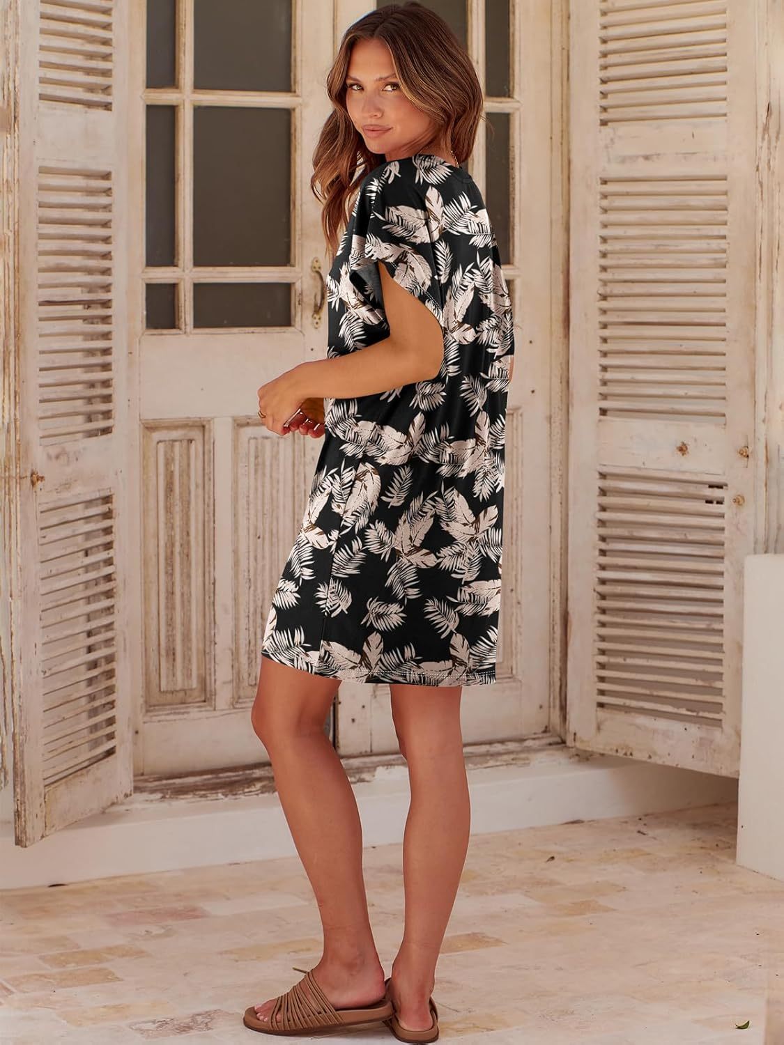 Women Summer Dress Beach Vacation Travel Outfits Casual Simple