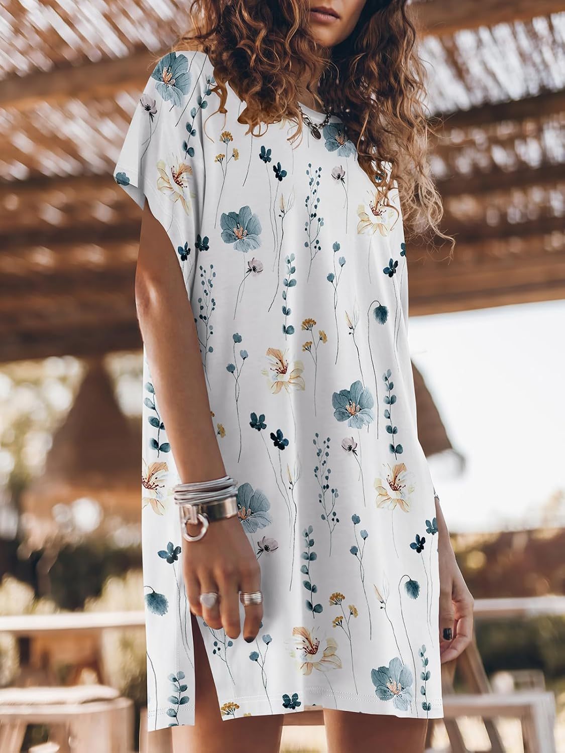Women Summer Dress Beach Vacation Travel Outfits Casual Simple