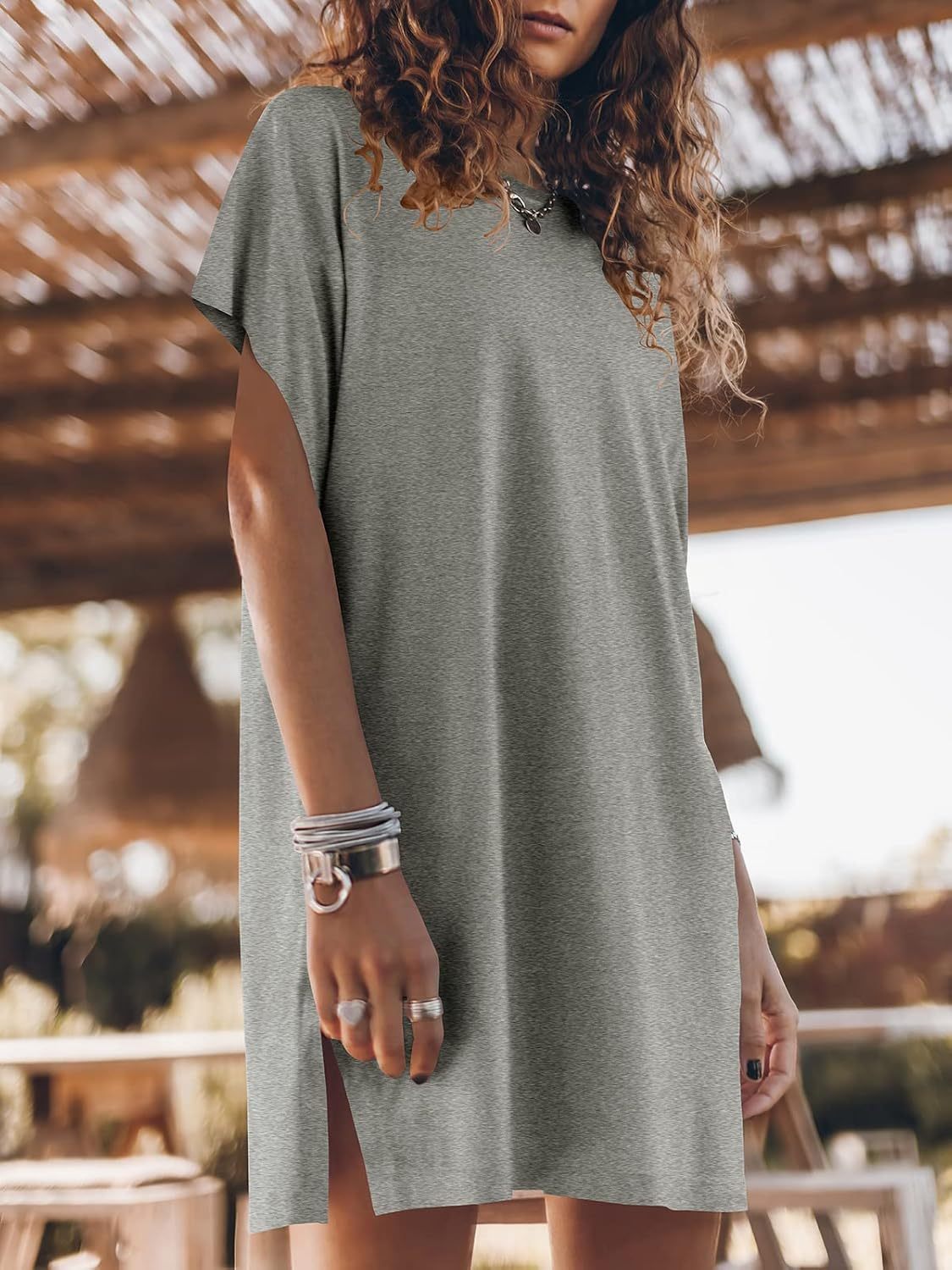 Women Summer Dress Beach Vacation Travel Outfits Casual Simple
