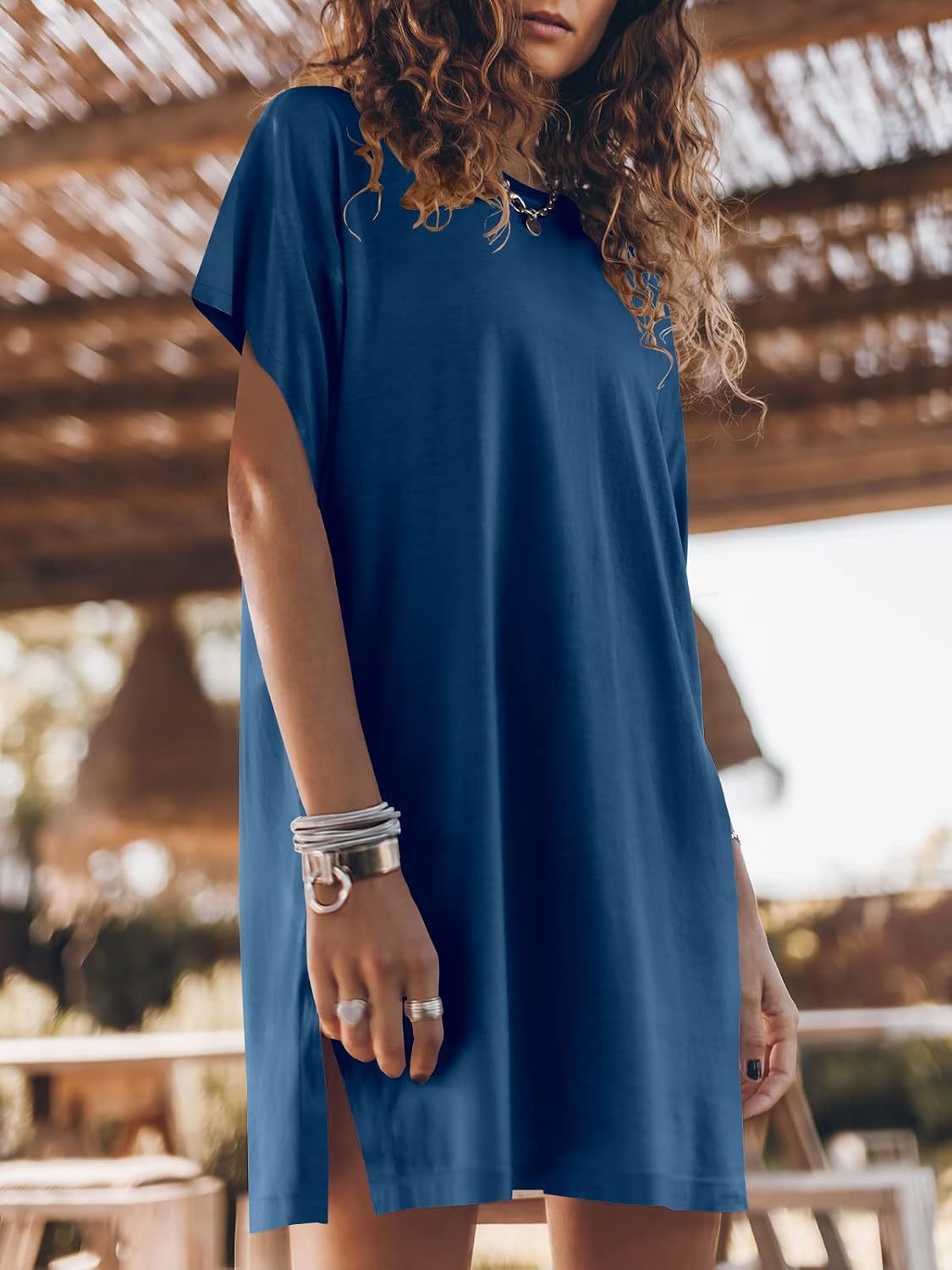 Women Summer Dress Beach Vacation Travel Outfits Casual Simple