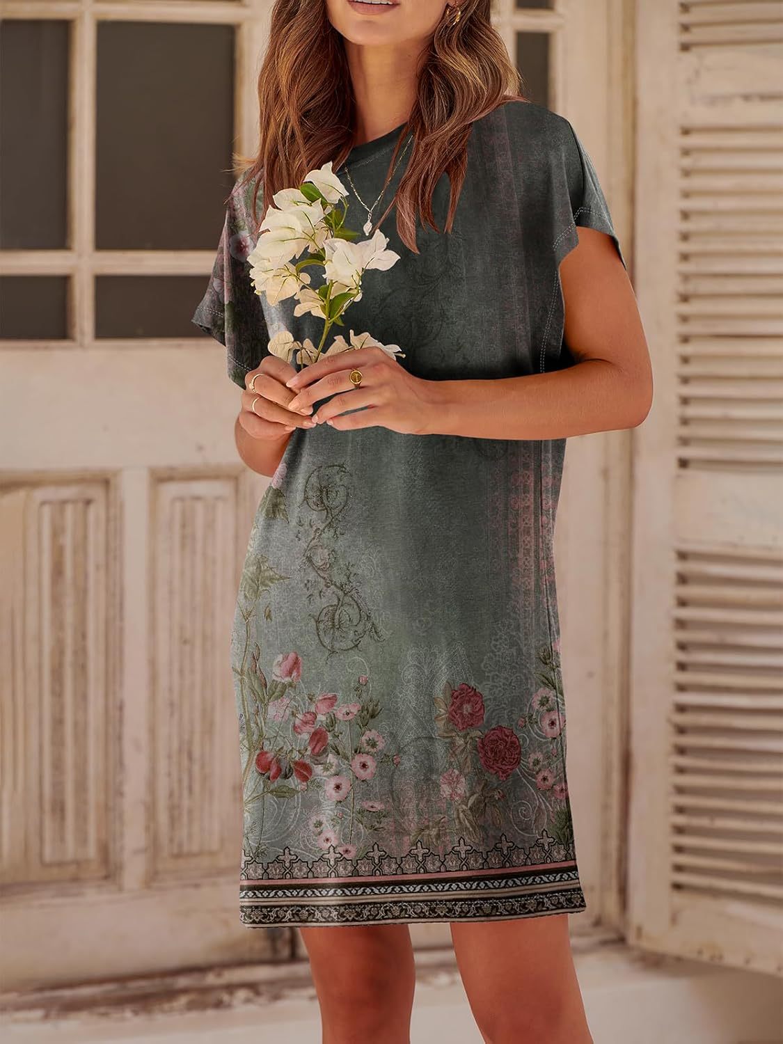 Women Summer Dress Beach Vacation Travel Outfits Casual Simple