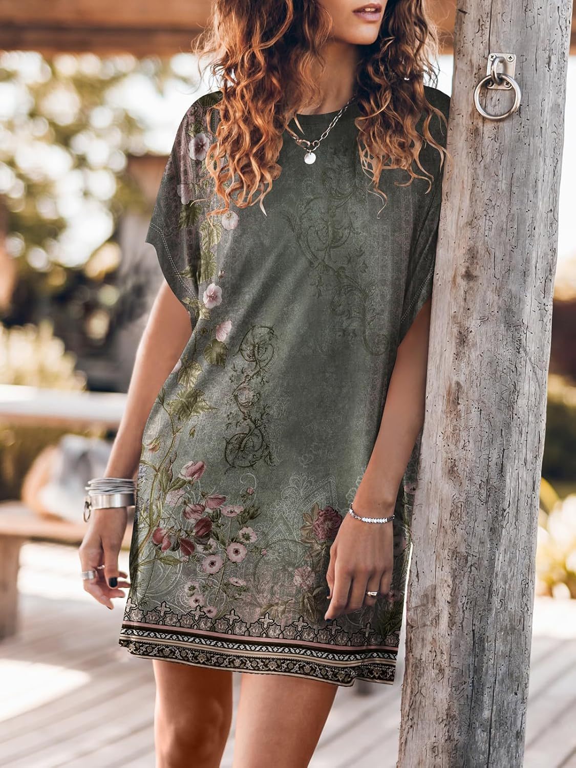 Women Summer Dress Beach Vacation Travel Outfits Casual Simple