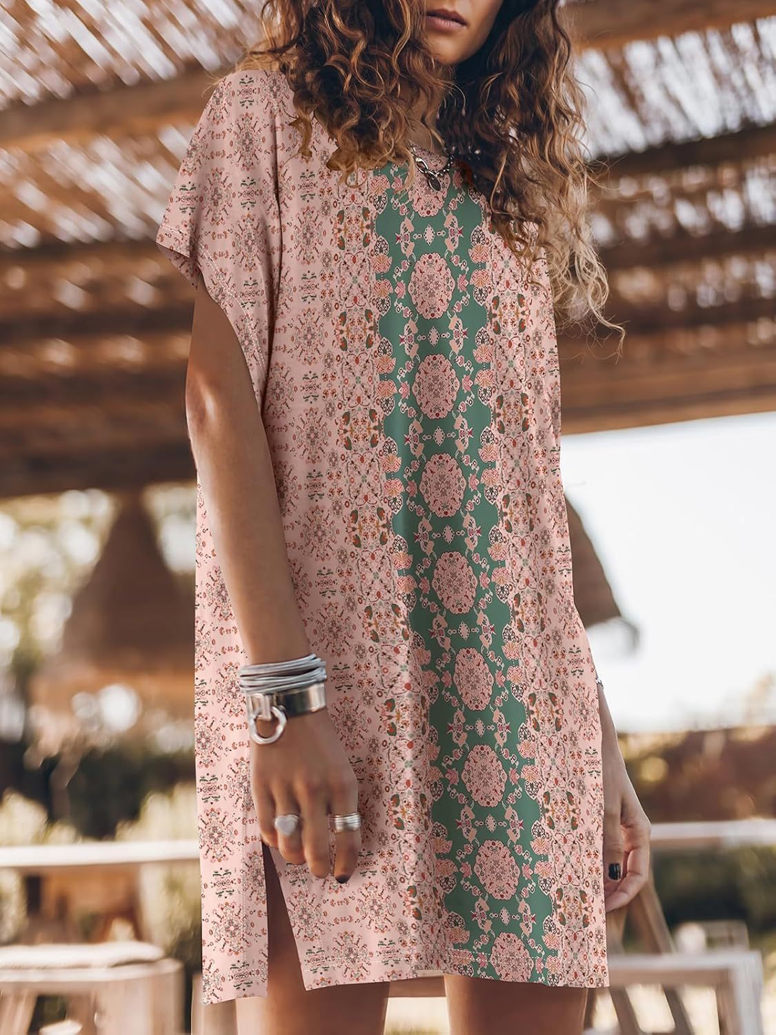 Women Summer Dress Beach Vacation Travel Outfits Casual Simple