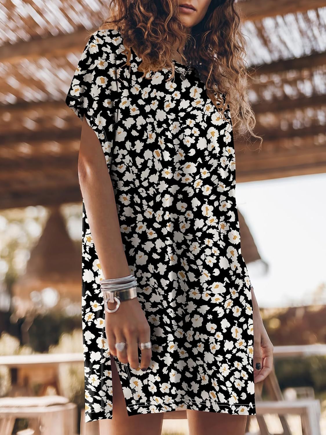 Women Summer Dress Beach Vacation Travel Outfits Casual Simple