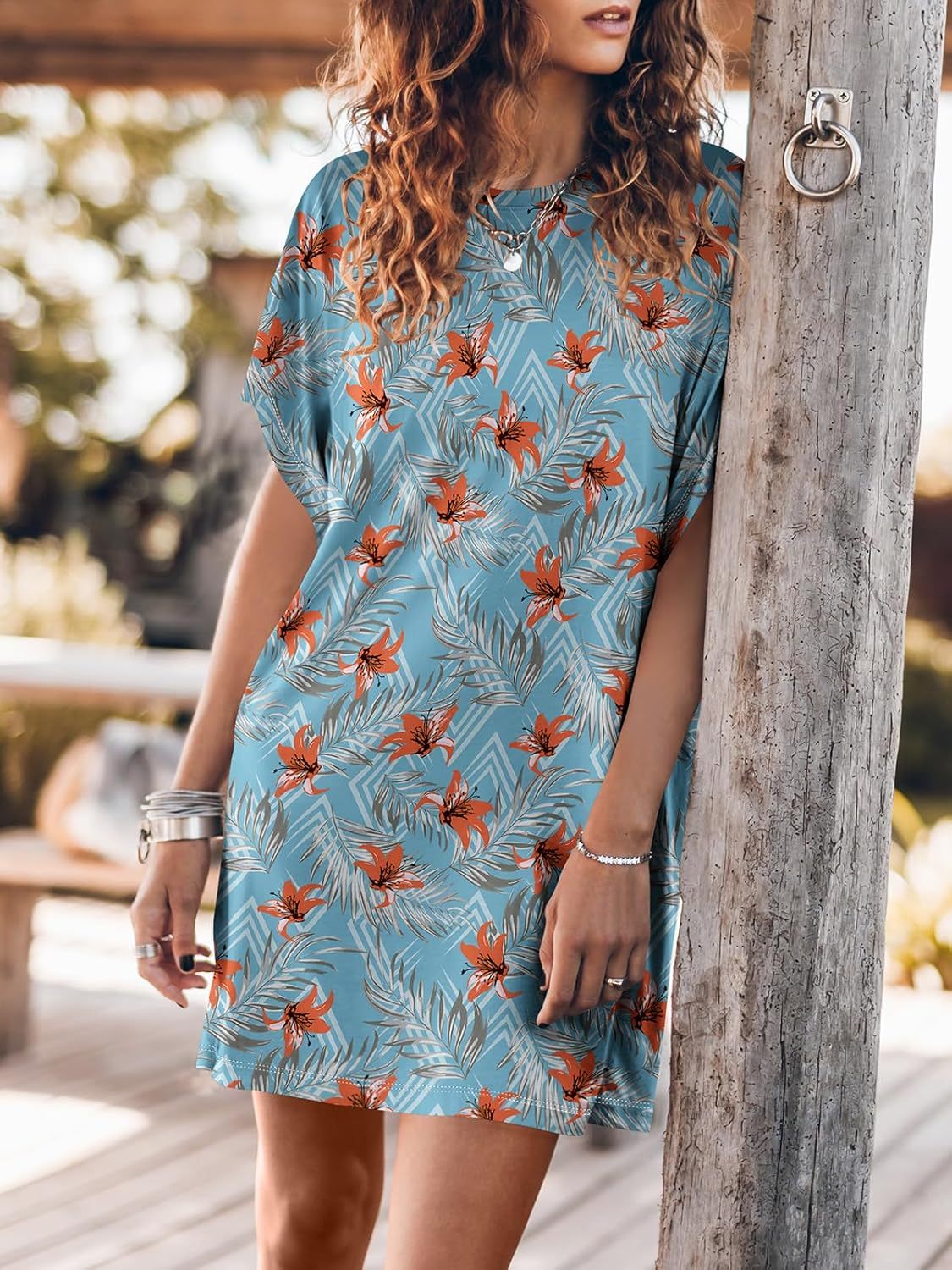 Women Summer Dress Beach Vacation Travel Outfits Casual Simple