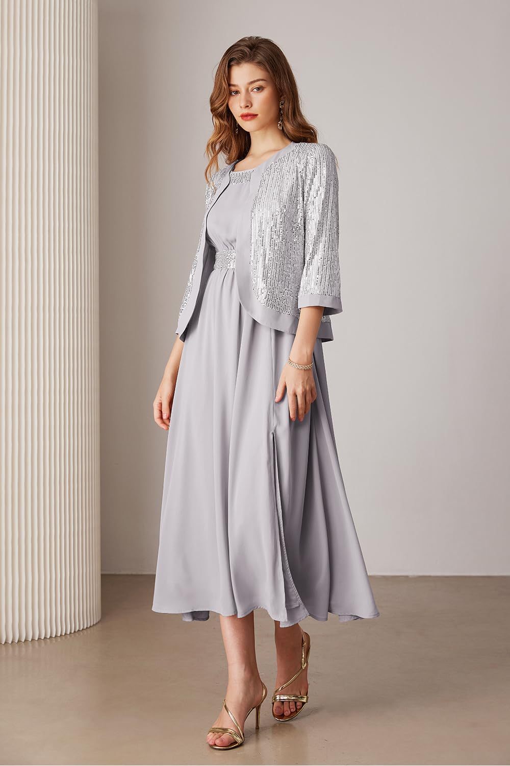 Women Formal Dresses  Dresses for Wedding Party Cocktail Dress Two Piece Dress Sequin Dress