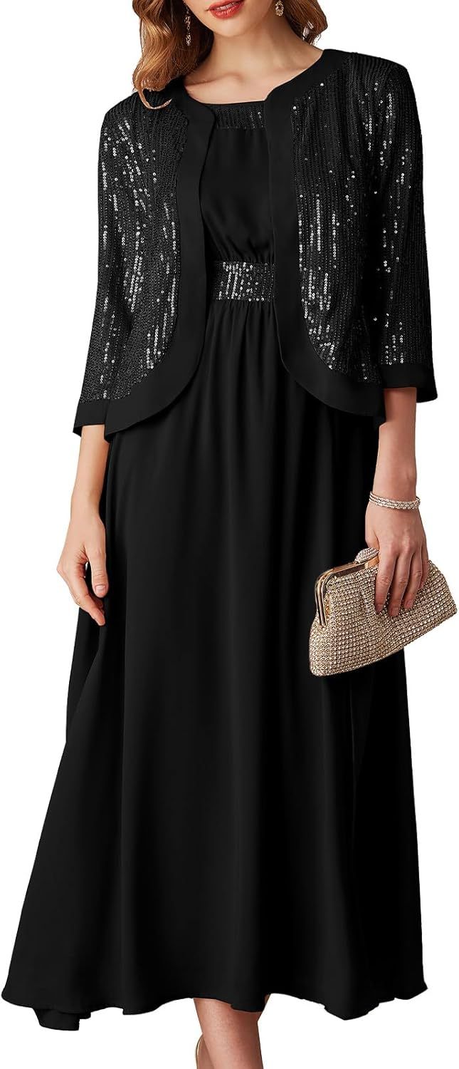 Women Formal Dresses  Dresses for Wedding Party Cocktail Dress Two Piece Dress Sequin Dress