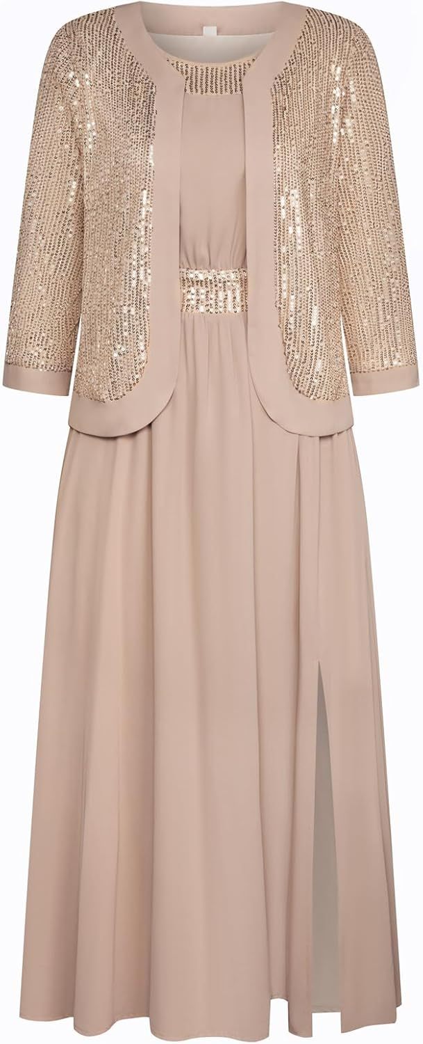 Women Formal Dresses  Dresses for Wedding Party Cocktail Dress Two Piece Dress Sequin Dress