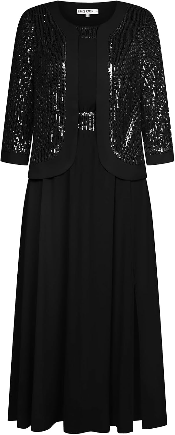 Women Formal Dresses  Dresses for Wedding Party Cocktail Dress Two Piece Dress Sequin Dress