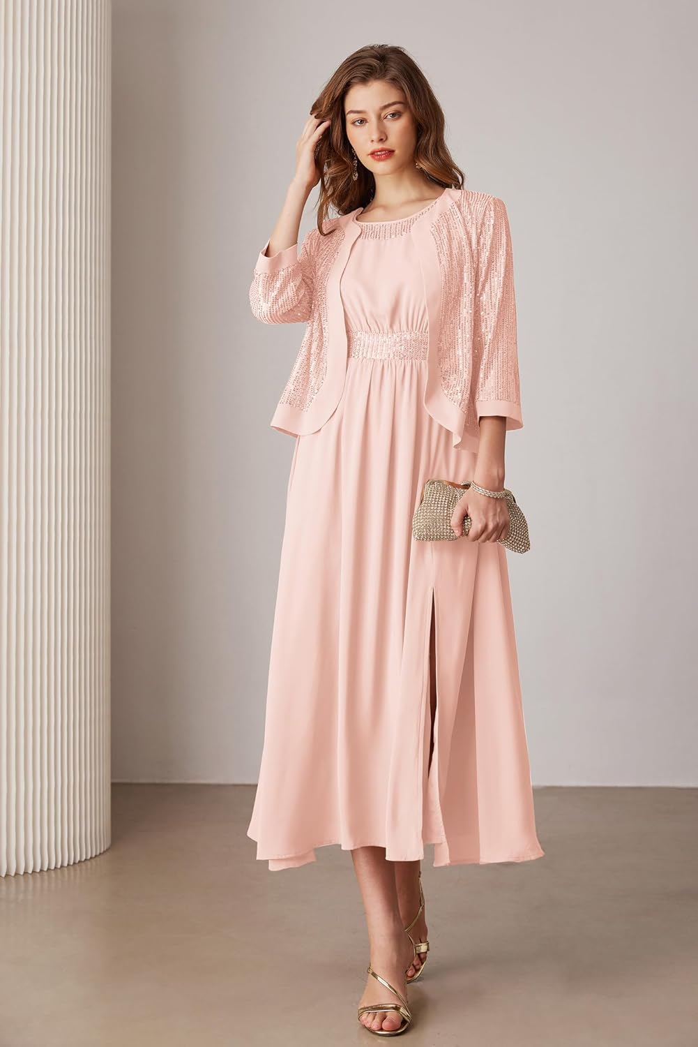 Women Formal Dresses  Dresses for Wedding Party Cocktail Dress Two Piece Dress Sequin Dress