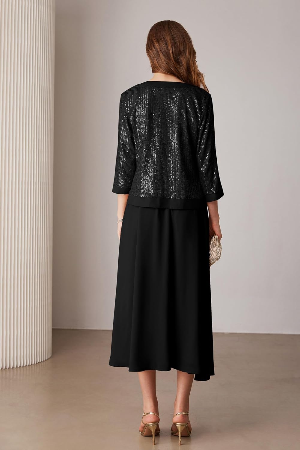 Women Formal Dresses  Dresses for Wedding Party Cocktail Dress Two Piece Dress Sequin Dress