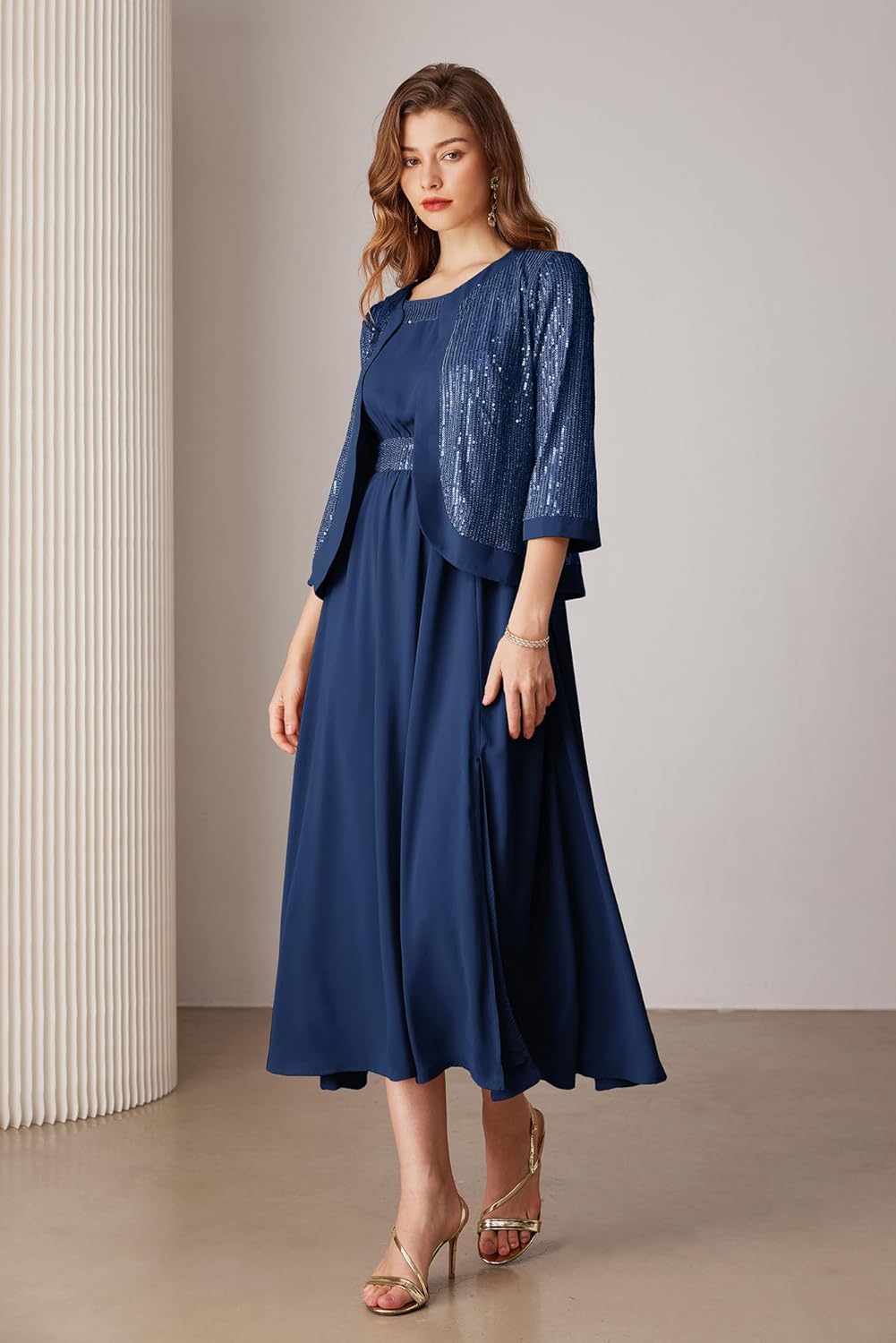 Women Formal Dresses  Dresses for Wedding Party Cocktail Dress Two Piece Dress Sequin Dress