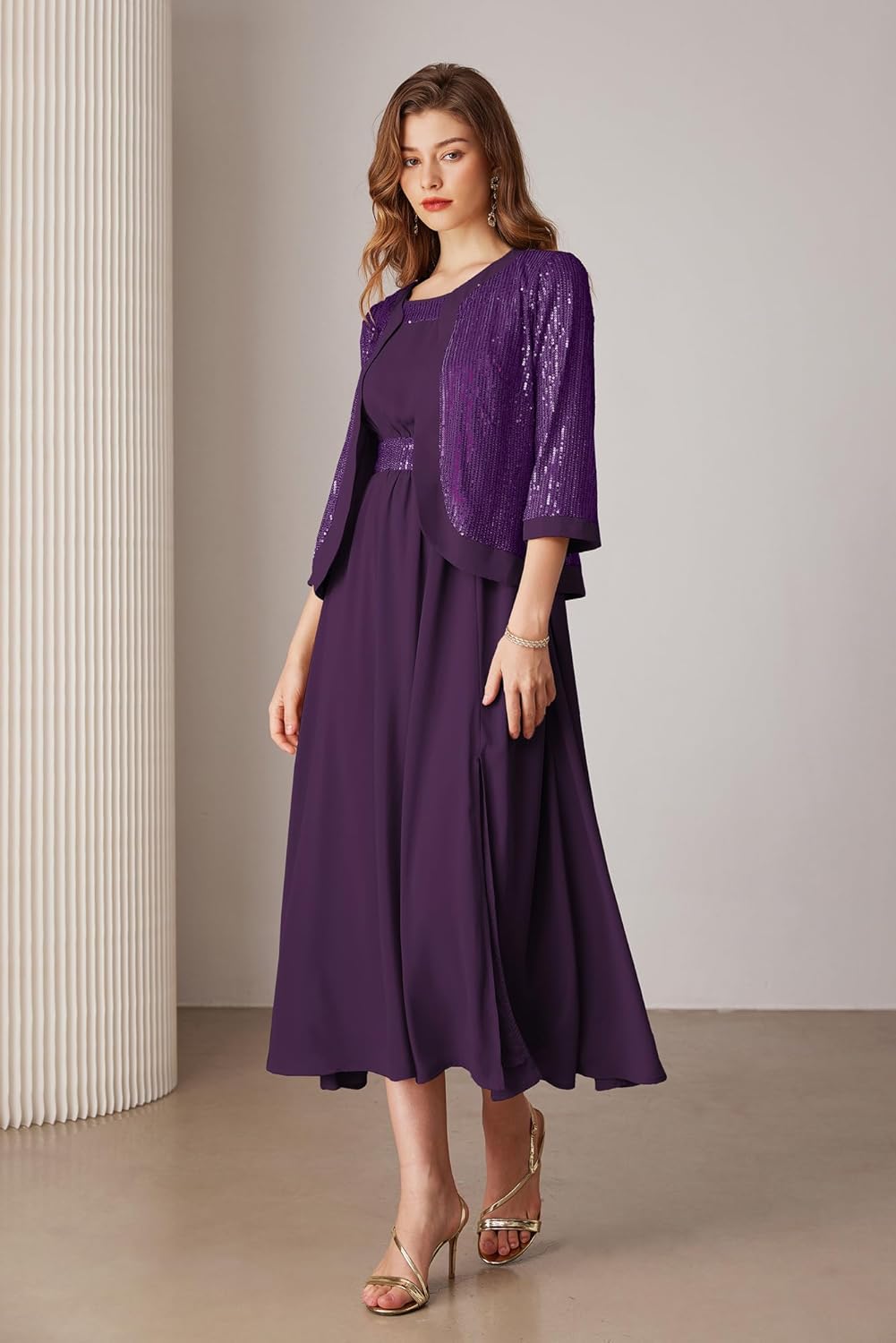 Women Formal Dresses  Dresses for Wedding Party Cocktail Dress Two Piece Dress Sequin Dress
