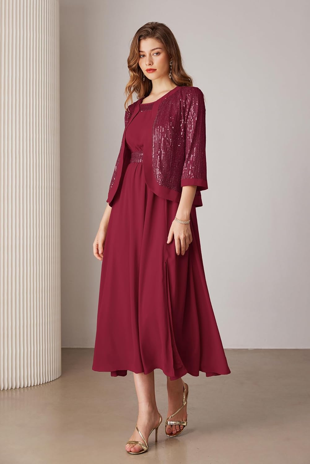 Women Formal Dresses  Dresses for Wedding Party Cocktail Dress Two Piece Dress Sequin Dress