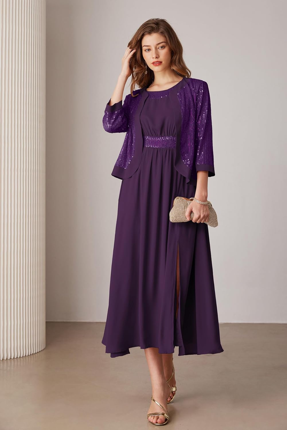 Women Formal Dresses  Dresses for Wedding Party Cocktail Dress Two Piece Dress Sequin Dress