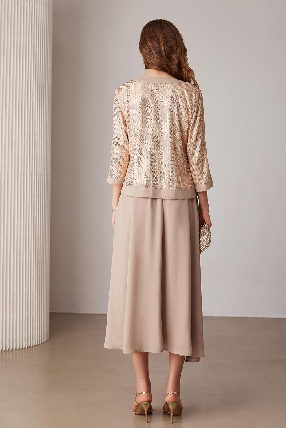 Women Formal Dresses  Dresses for Wedding Party Cocktail Dress Two Piece Dress Sequin Dress