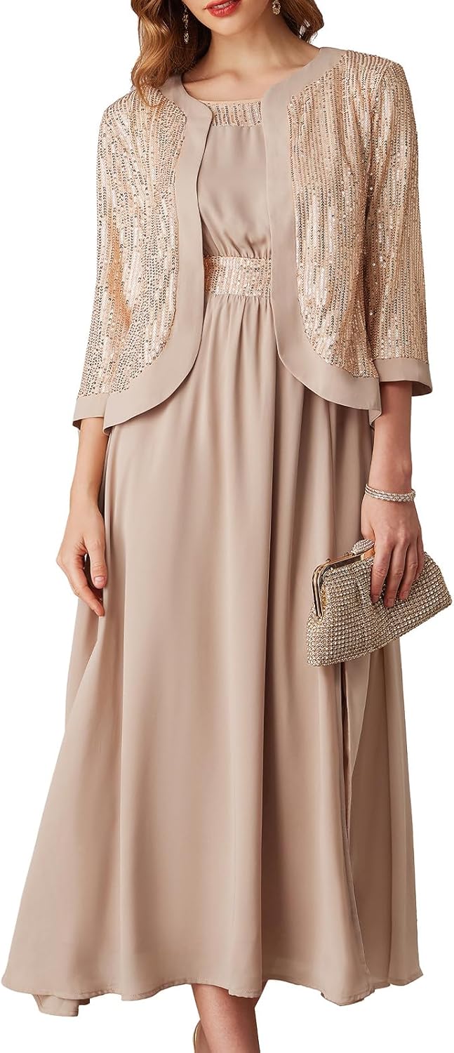 Women Formal Dresses  Dresses for Wedding Party Cocktail Dress Two Piece Dress Sequin Dress
