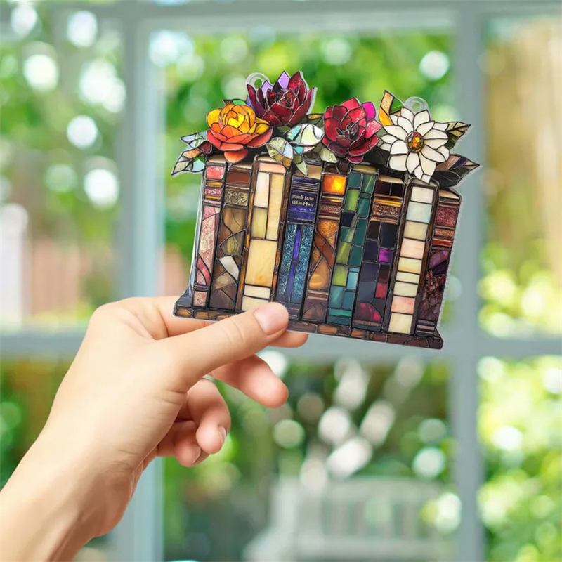 Flower book hanging ornament