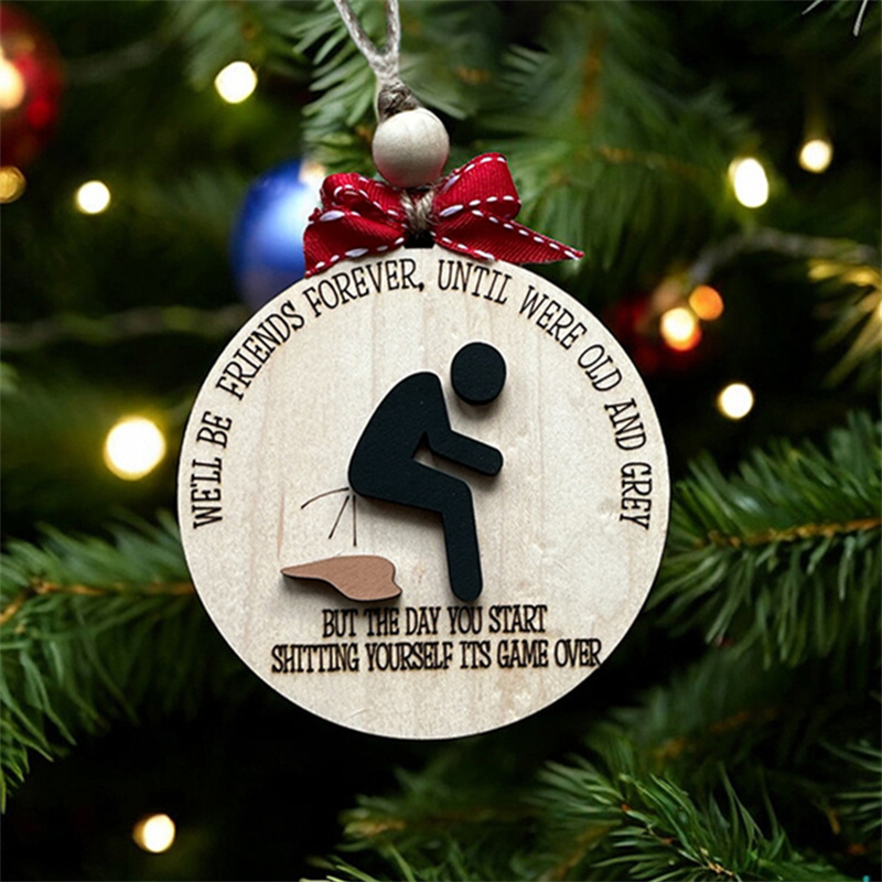 Funny Friend Christmas Ornament