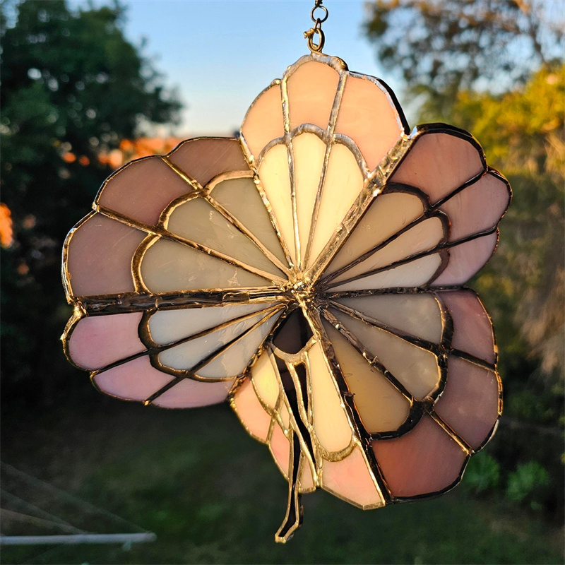 Dancing Lady Stained glass spinner