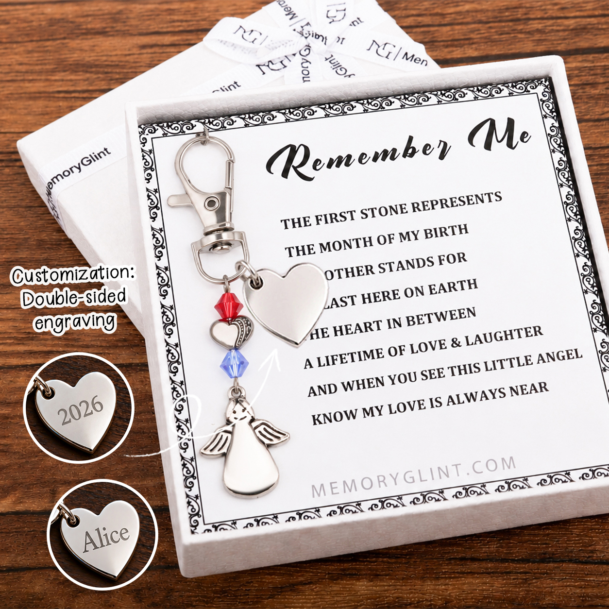 The Remember Me Poem & Charm, Made for an Angel 
