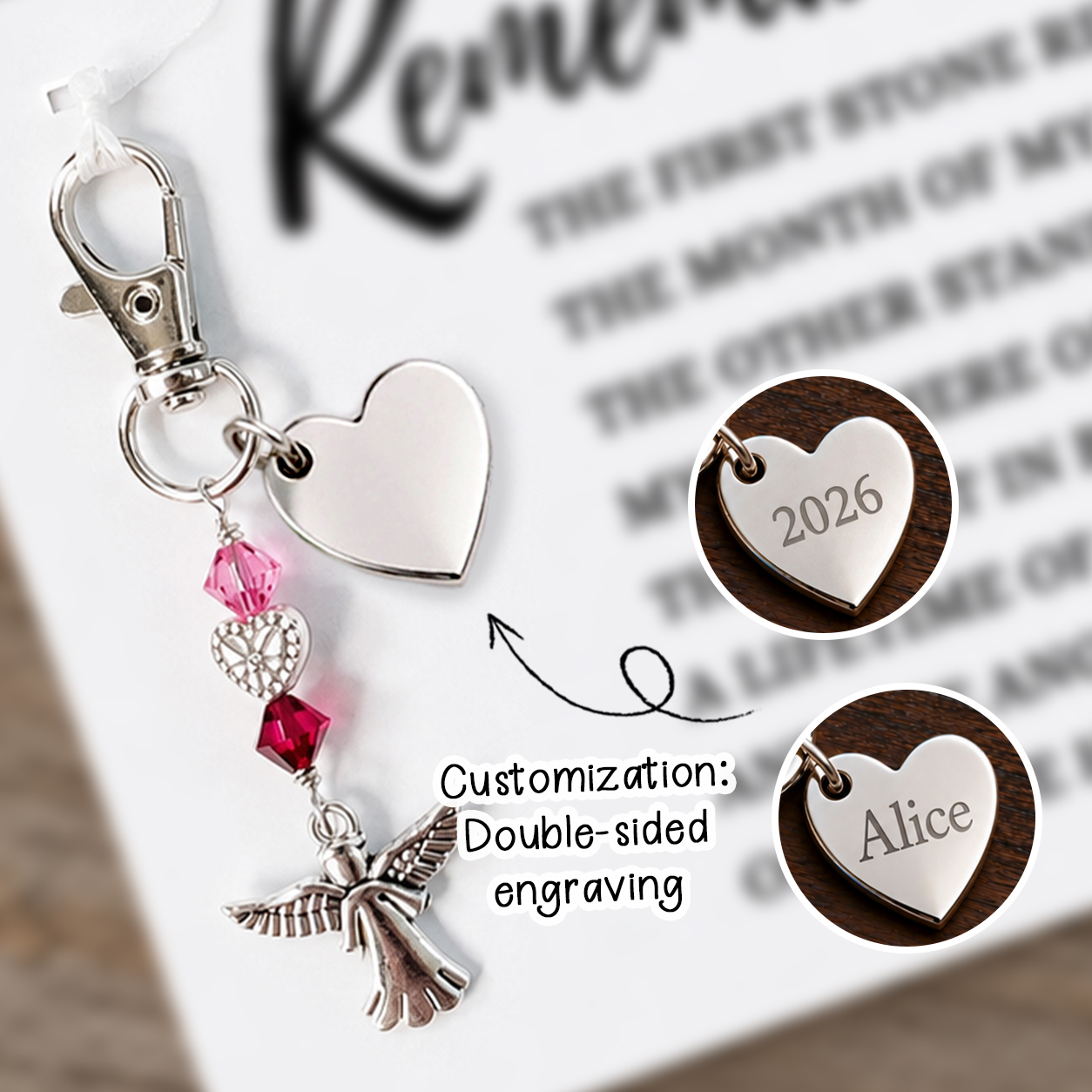 The Remember Me Poem & Charm, Heaven’s Light Angel