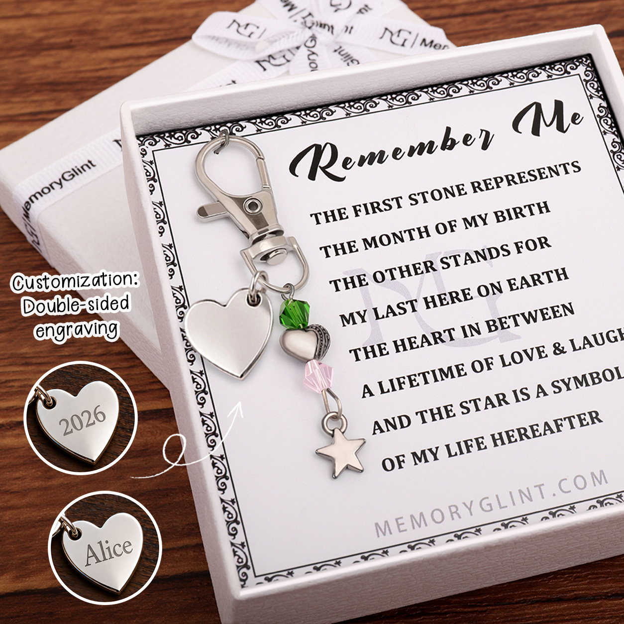 The Remember Me Poem & Charm, Star