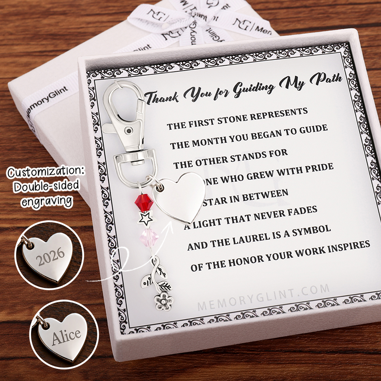 The "Your Care Is Always Felt" Custom Stethoscope Nurse Charm