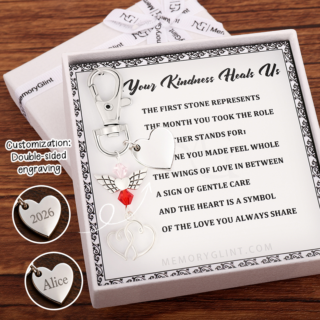 The "Your Kindness Heals Us" Custom Nurse Appreciation Charm