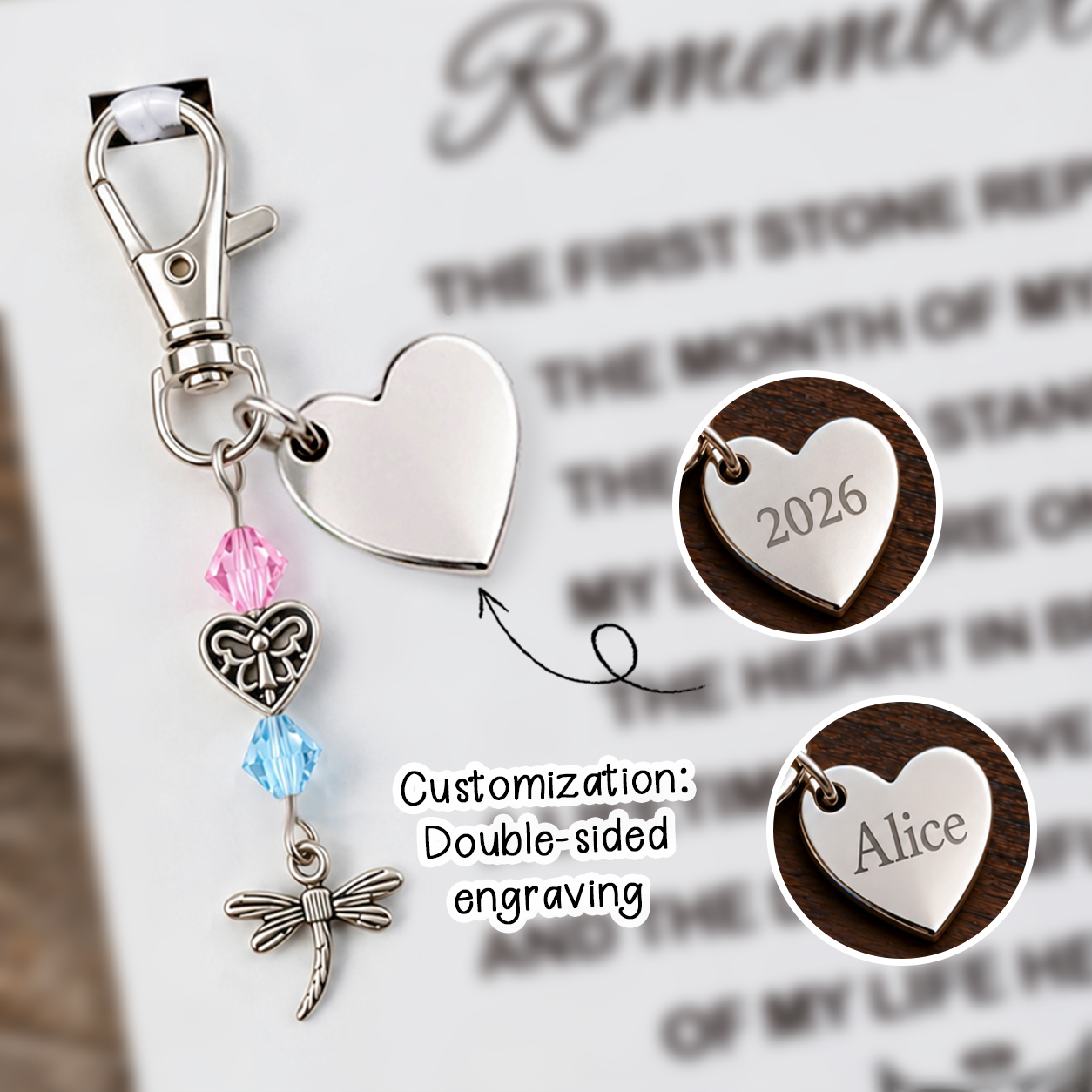 The Remember Me Poem & Charm, Dragonfly of Life Hereafter