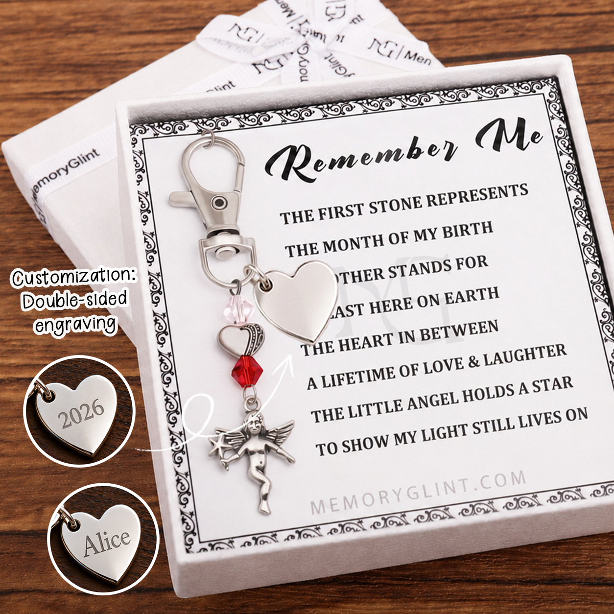 The Remember Me Poem & Charm, Starlight Angel
