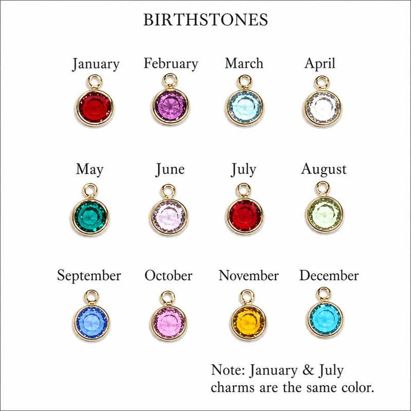Hummingbird Keychain with Personalized Initial & Birthstone