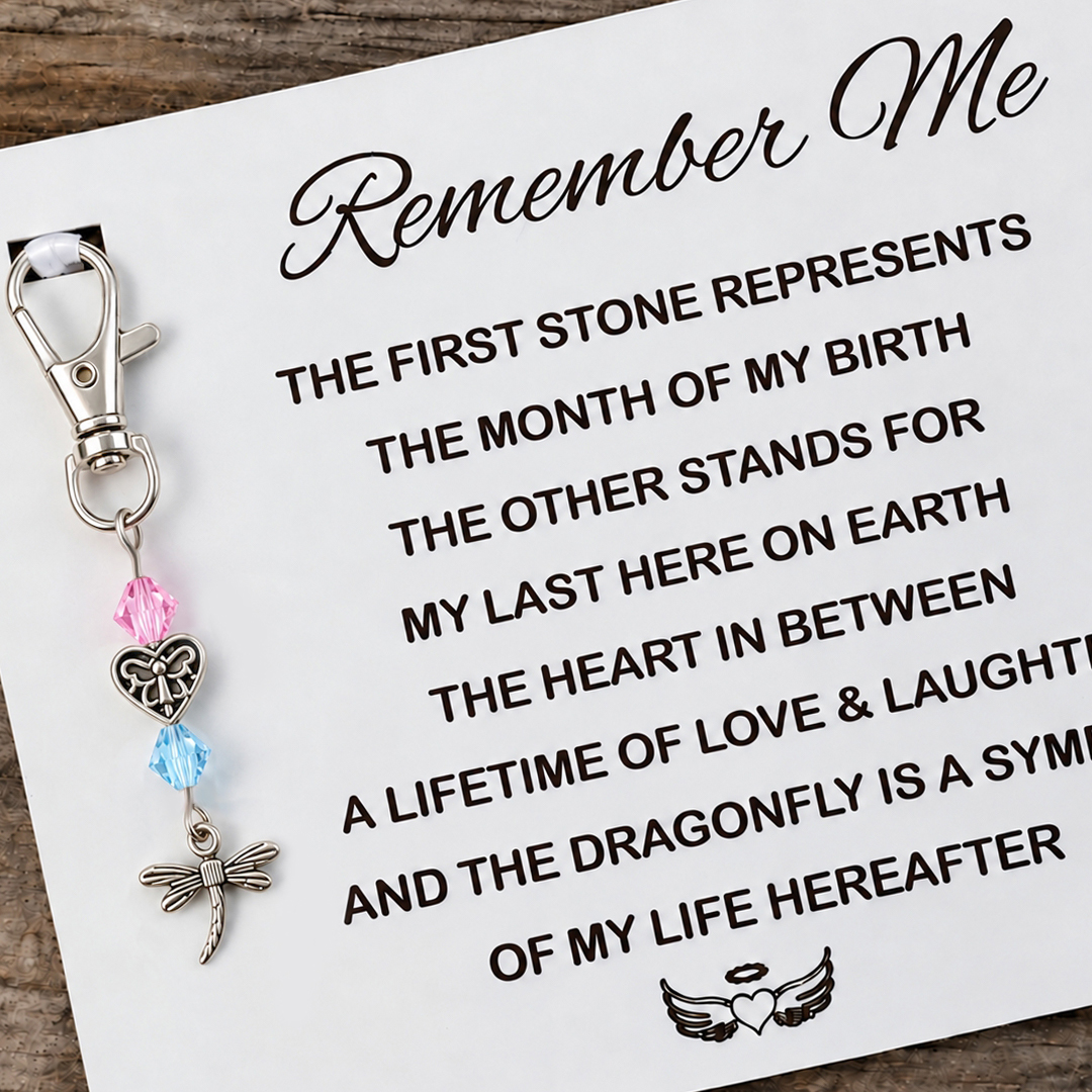 The Remember Me Poem & Charm, Dragonfly of Life Hereafter