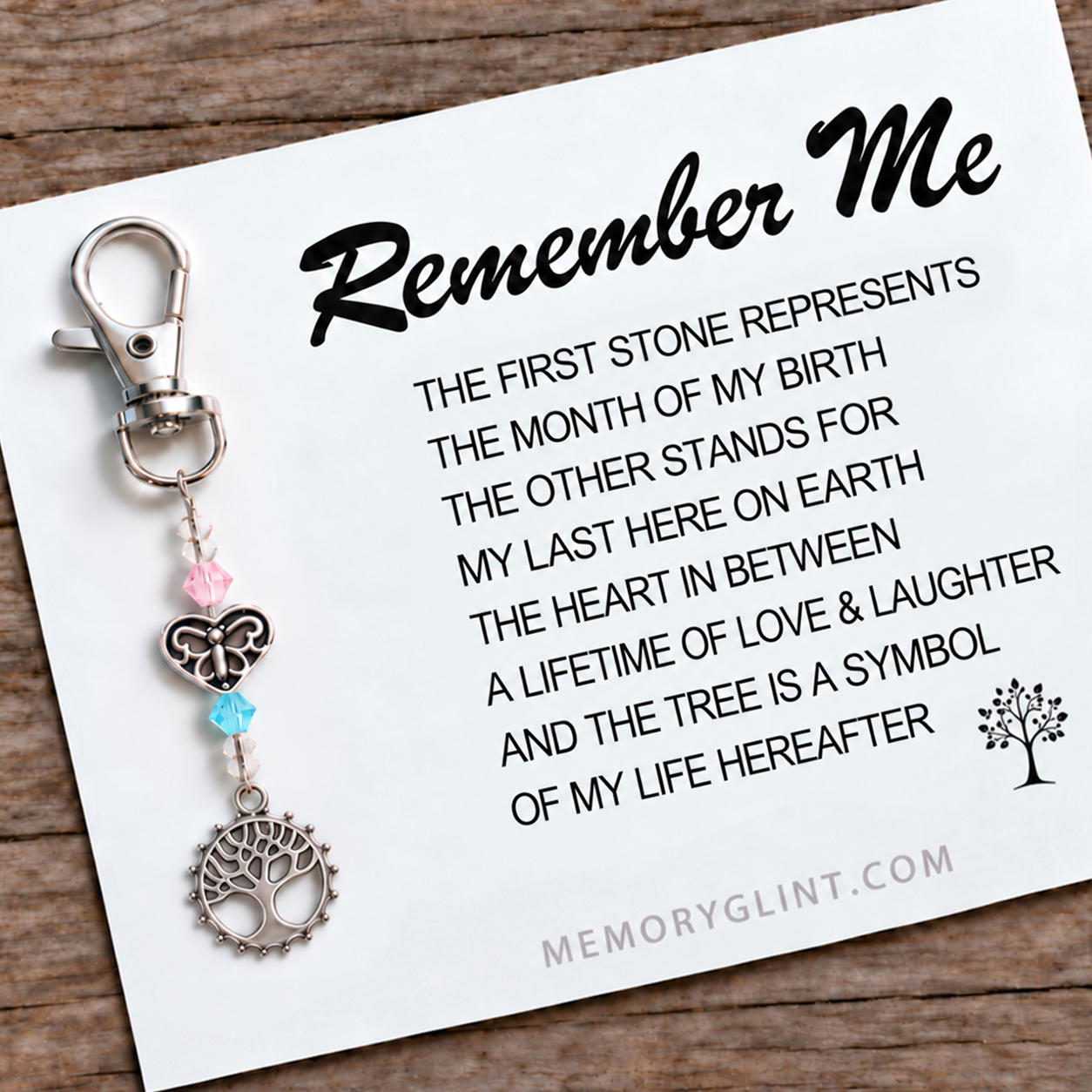 The Remember Me Poem & Charm, Tree of Life