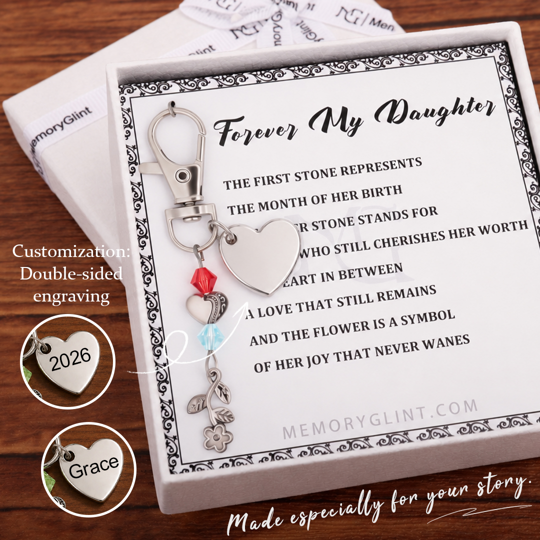 The Forever My Daughter Poem & Charm, Flower