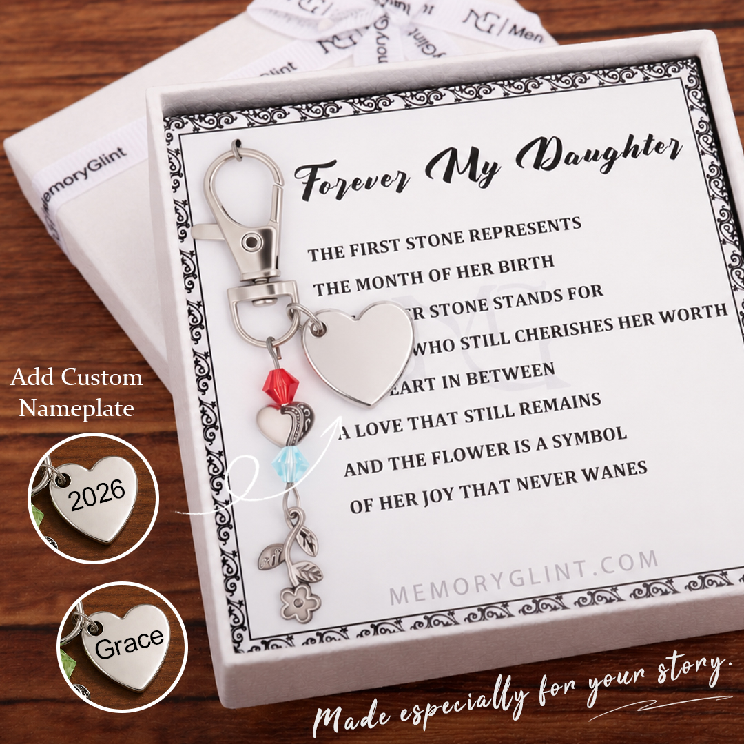 The Forever My Daughter Poem & Charm, Flower