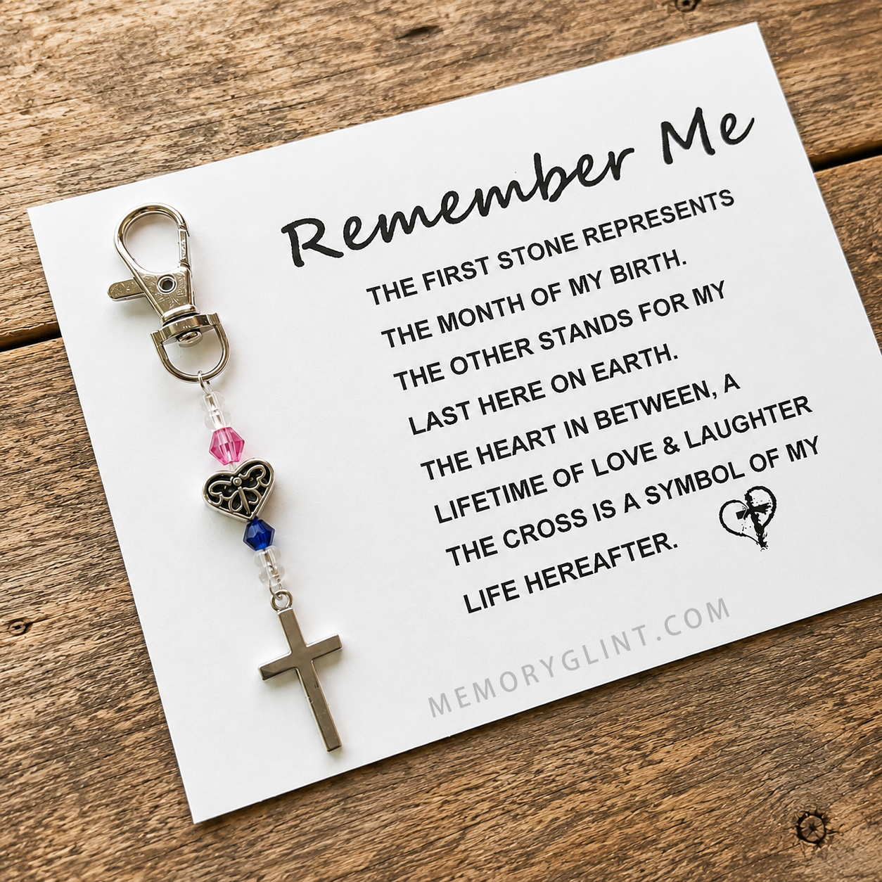 Remember Me- Sympathy Gift Angel-Cross-Hummingbird