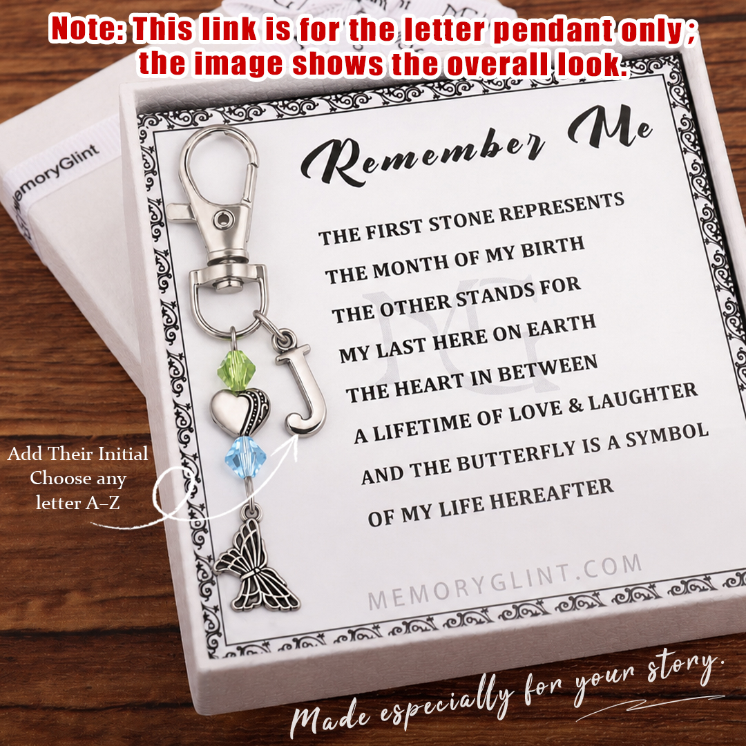 Keep Their Initial Close - Letter tiles