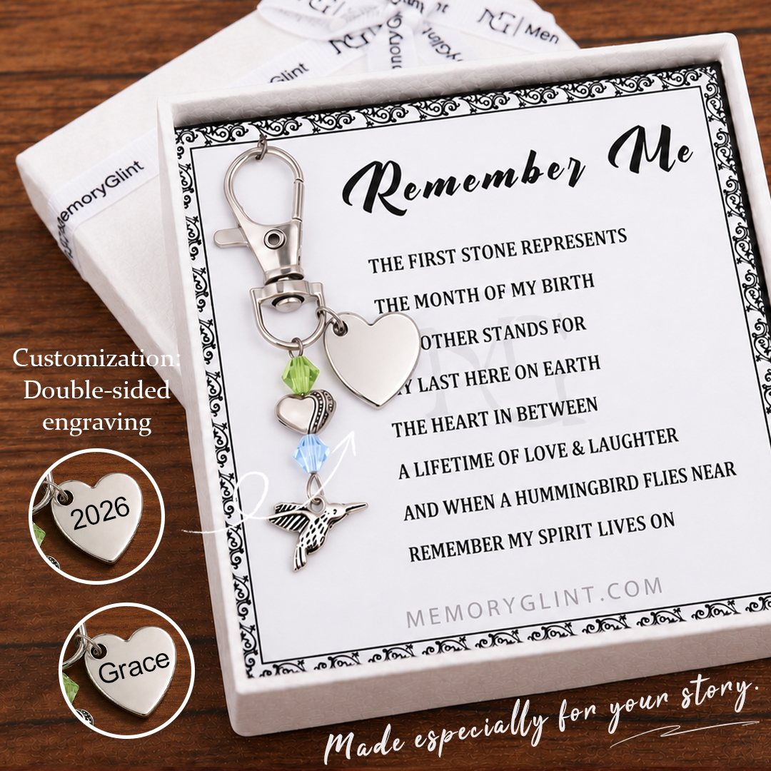 The Remember Me Poem & Charm, Hummingbird of Hope