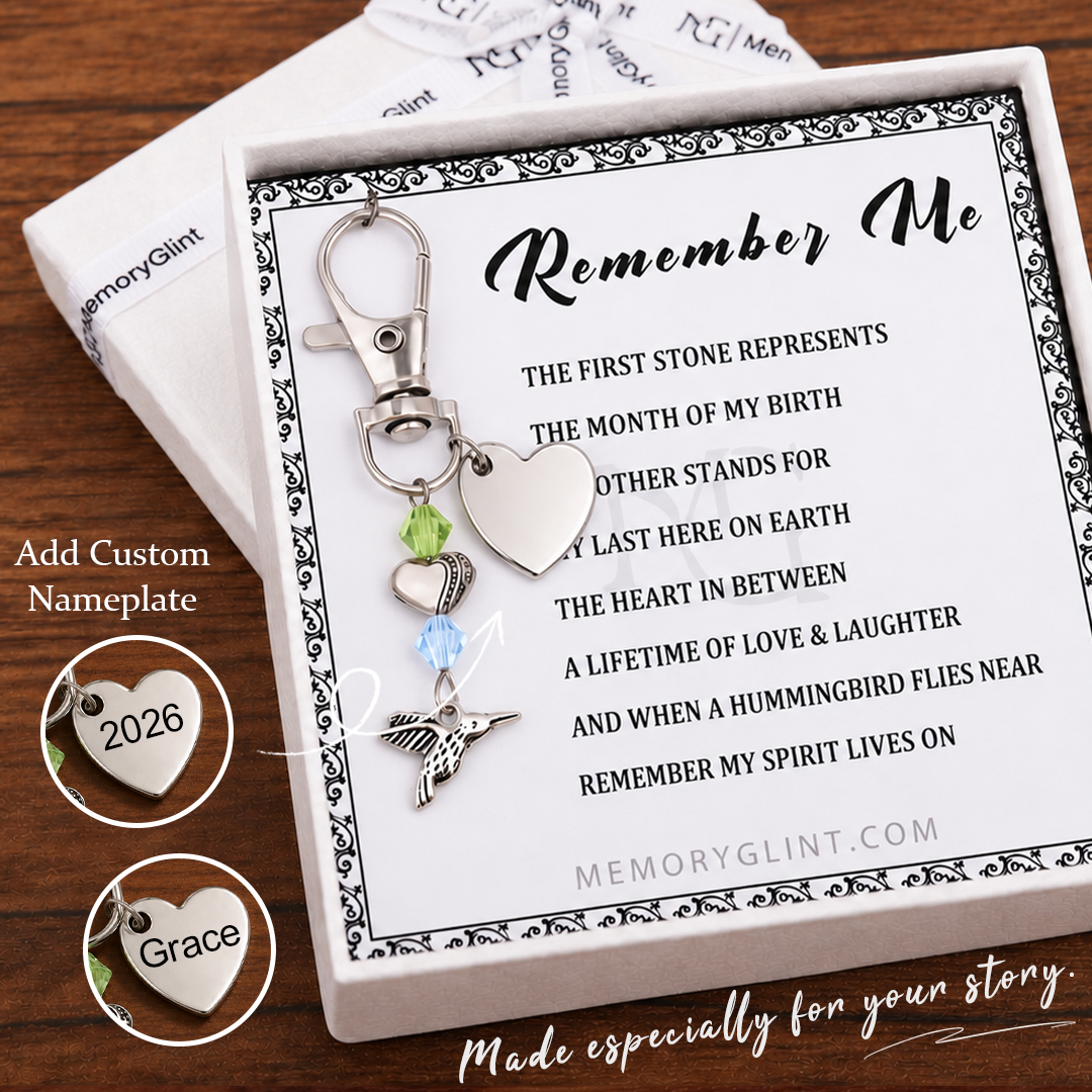 The Remember Me Poem & Charm, Hummingbird of Hope