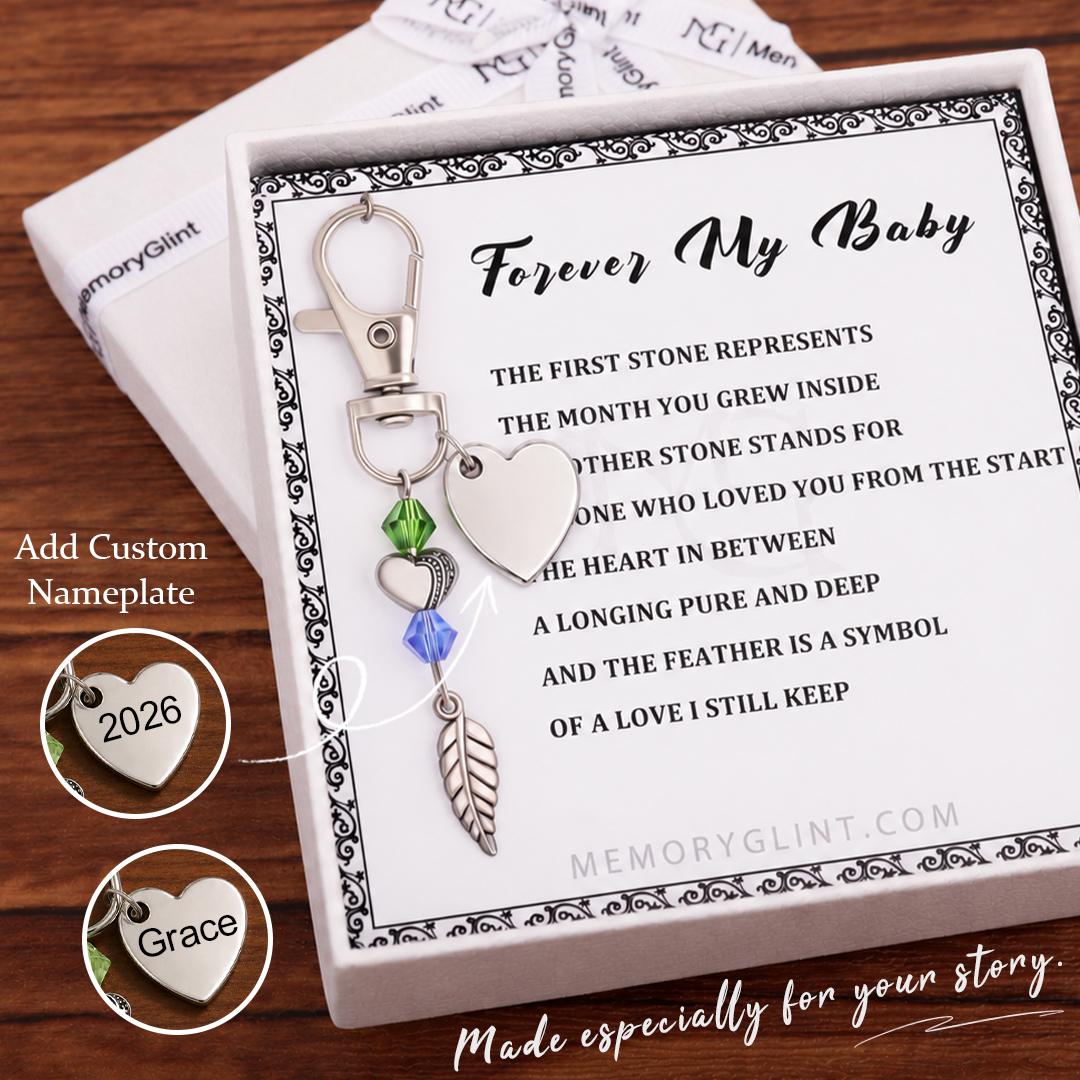 The Forever My Baby Poem & Charm, Feather