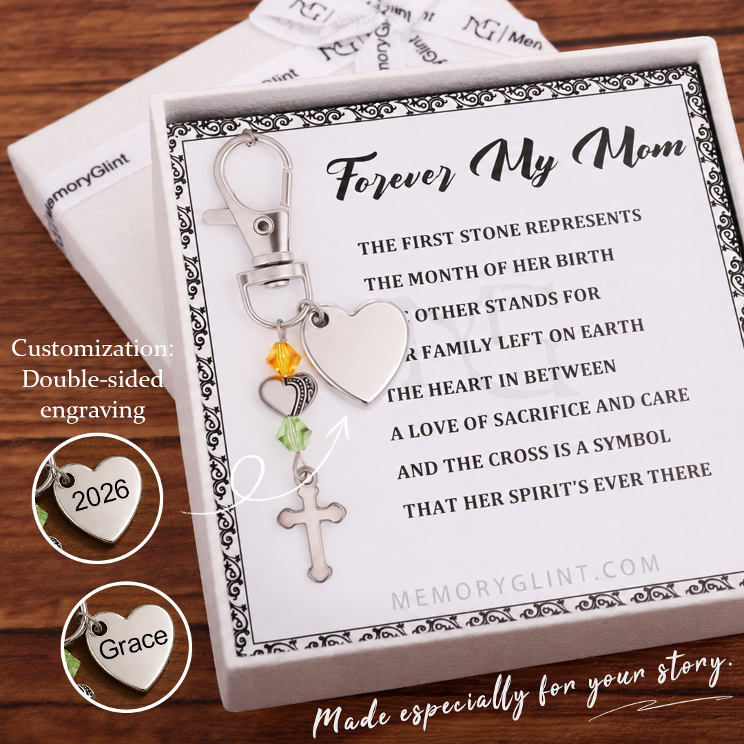 The Forever My Mom Poem & Charm, Cross