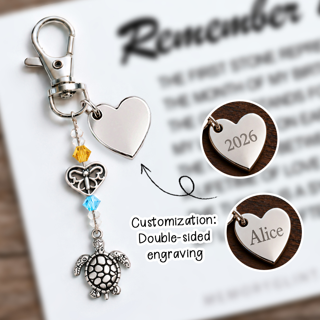 The Remember Me Poem & Charm,  Turtle