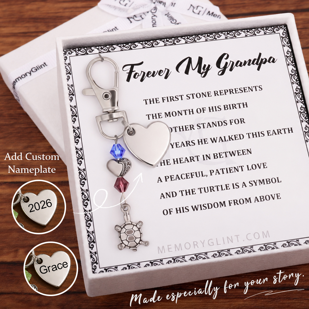 The Forever My Grandpa Poem & Charm, Turtle