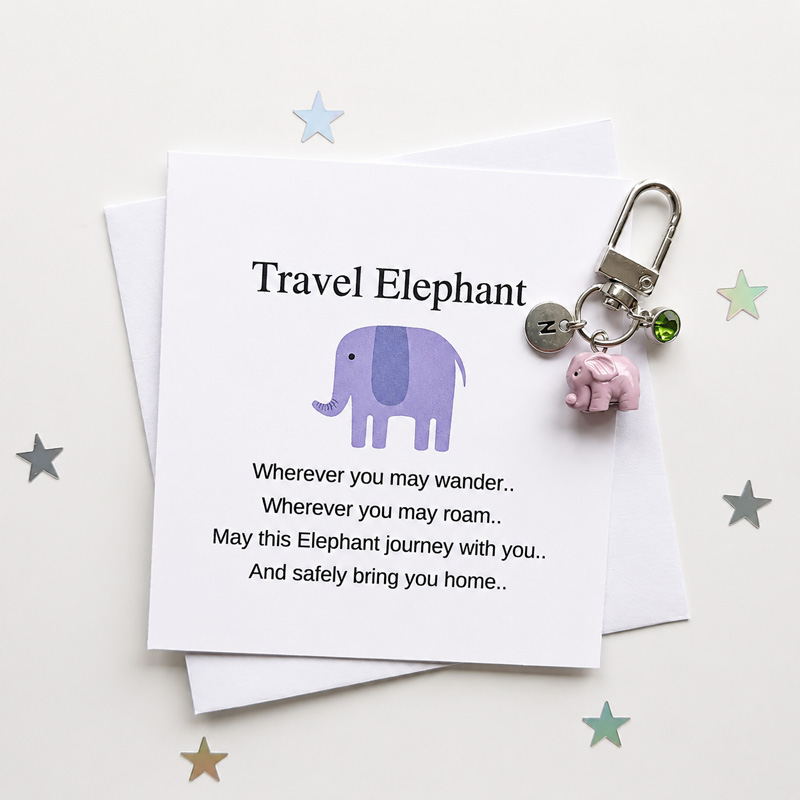 Wherever You May Wander – Personalized Travel elephant-Purple