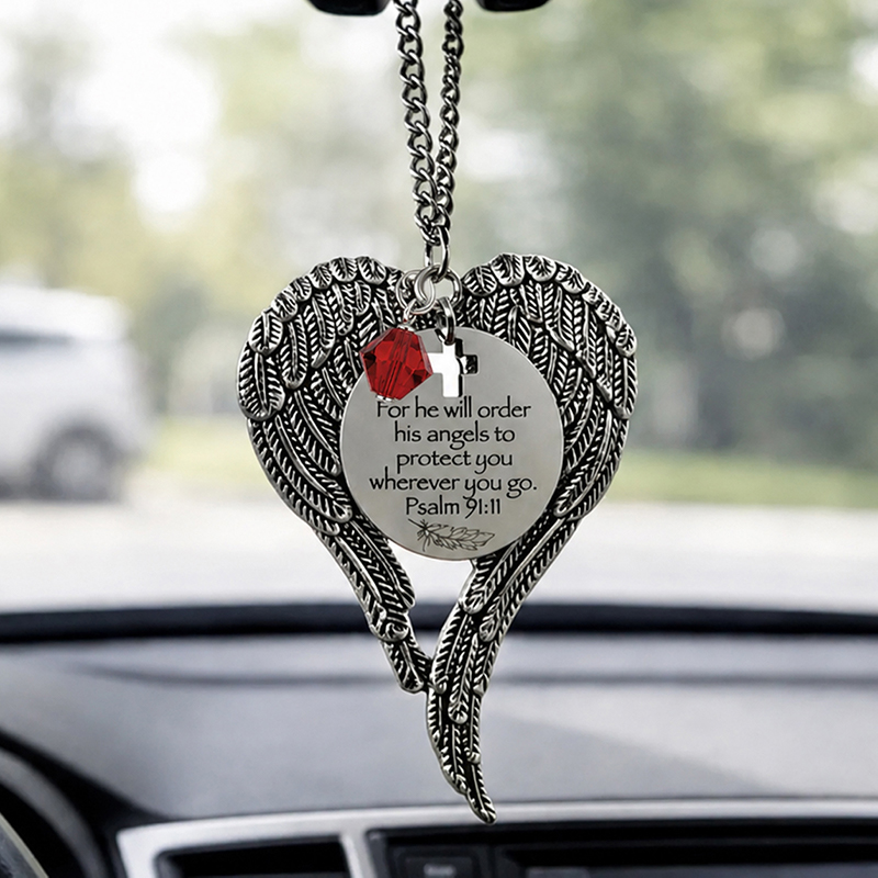 Dad Memorial Car Charm – “I Have An Angel In Heaven, I Call Him Dad”